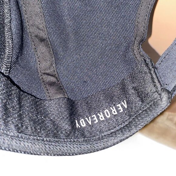 Adidas Women's Black Aeroready Mesh Stretch Baseball Cap Hat Adjustable - Picture 8 of 9